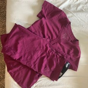 Greys anatomy scrub pants set purple label top